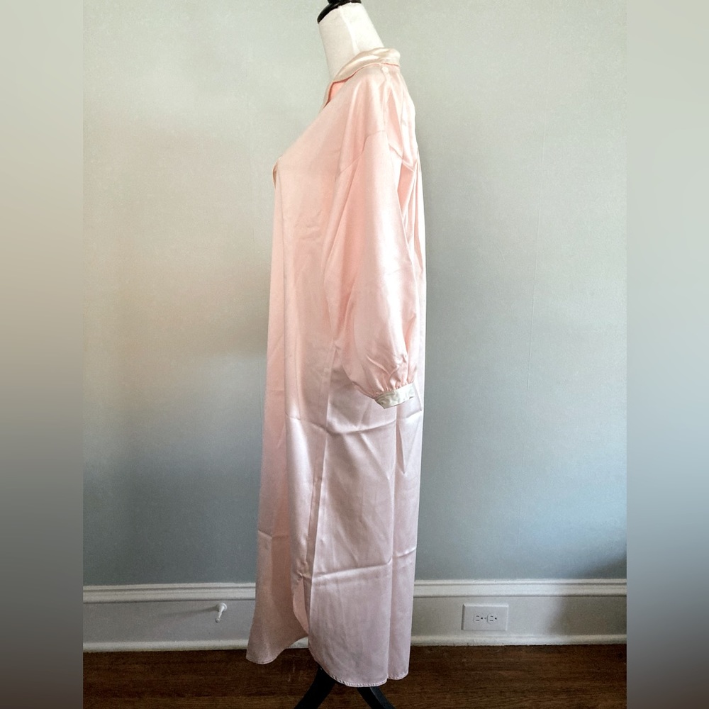 Vintage Eve Stillman for Saks Fifth Avenue Soft Pink Nightgown Long Sleeve - Picture 3 of 10